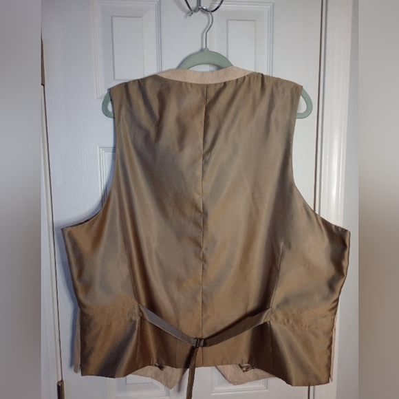 Joseph Abboud Taupe Camouflage Formal Vest - Picture 2 of 4